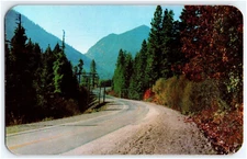 STEVENS PASS HIGHWAY OVER THE CASCADE RANGE IN WASHINGTON STATE POSTCARD
