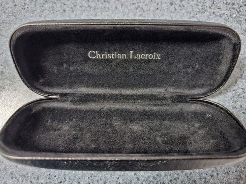 CHRISTIAN LACROIX Glasses Sunglasses Case Hard Side Clamshell Style - Picture 3 of 3