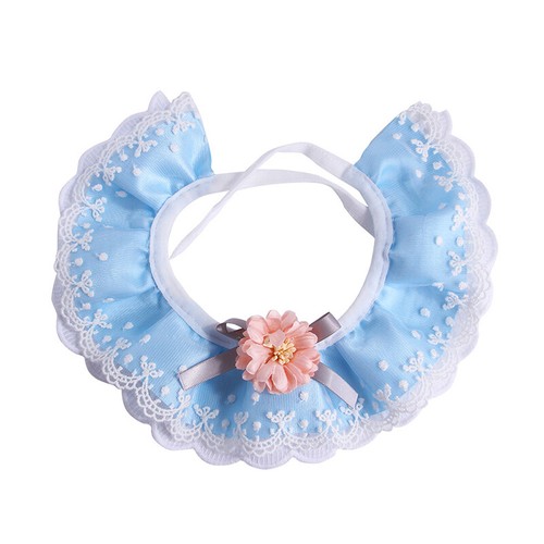 Pet Neckerchief Cute Lace Saliva Towel Bib Cat Dog Neck Scarf Bandana Colla ❥ - Picture 11 of 18
