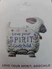 Hallmark Keepsake Ornament 2019 ~ "Love Your Spirit, Godchild" Porcelain Lamb