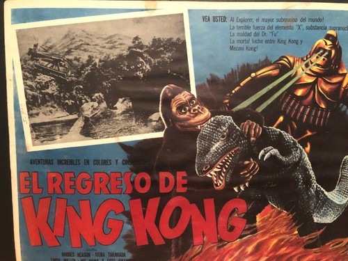 KING KONG LOBBY CARD 1967 RETURN OF KING KONG MEXICAN MOVIE TITLE - Picture 4 of 9