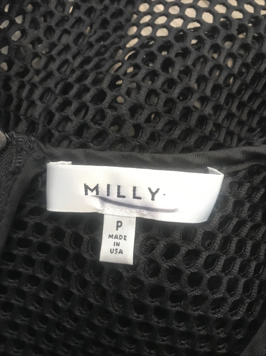 Milly P XS 0 2 Mesh Top Black Zipper Excellent Condition | eBay