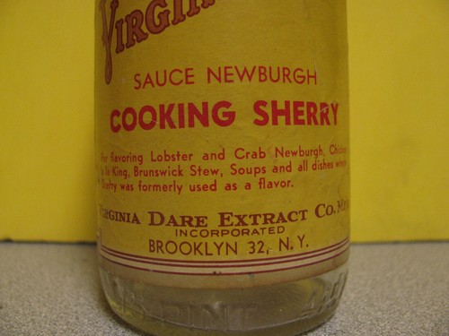 SELTENE FLASCHE Variante Virginia Dare Papieretikett Kochen Sherry Brooklyn NY Sauce - Bild 4 von 8