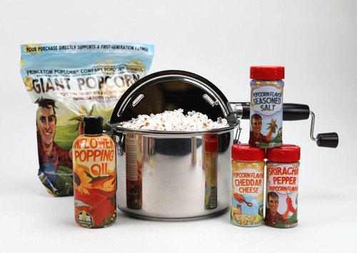 Popping Combo Bundle C - Popper, Popcorn (8lb), Oil and Flavors