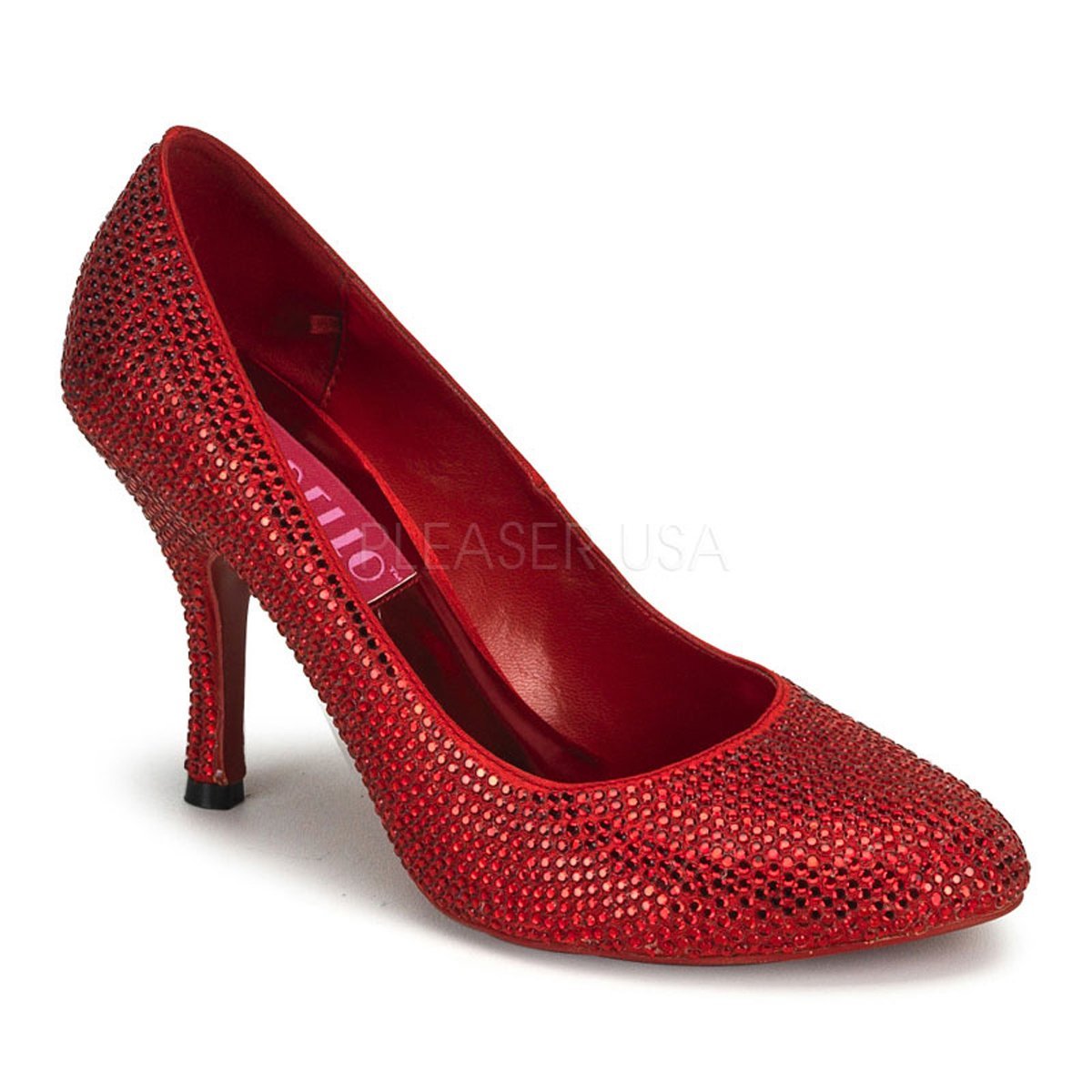 Bordello Violette 14R ROT Rhinestones Round Toe 3.5 inch Niedrig Heels Bordello Violette inch 14R ROT Rhinestones Round Toe 3.5 inch Violette Niedrig Heels 794d2c