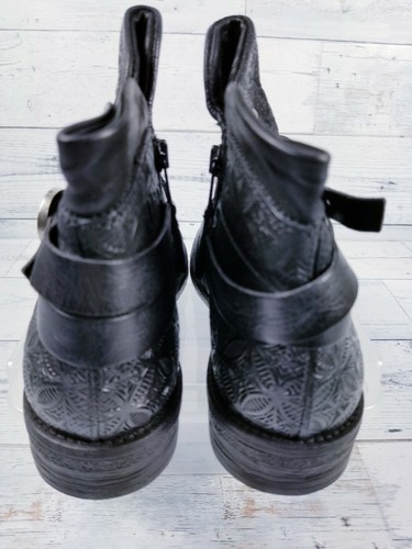 Botas al tobillo MIZ MOOZ $229 con correa de cuero - Pixie-Negro-Talla EE. UU. 8.5-9 - Imagen 5 de 8