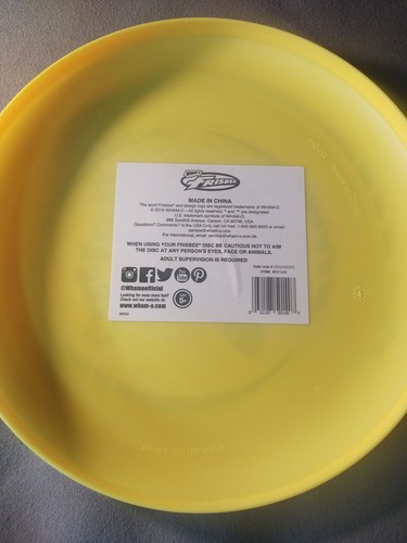 Nuevo Wham-o Frisbee - Amarillo con Dinosaurio - Imagen 2 de 2