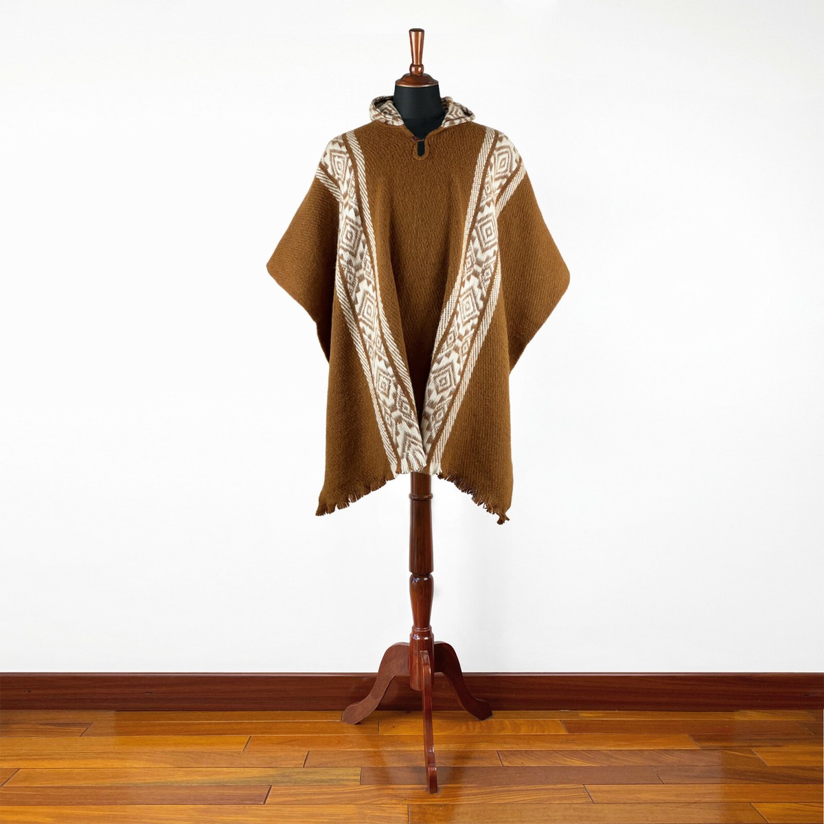 【新品】erme エルメ　ウールポンチョコート　Wool poncho coat erme wool poncho coat brown