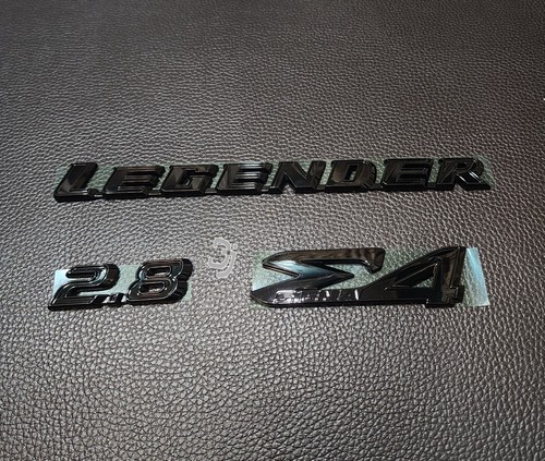 1set LEGENDER 2.8 BlacK Gossy Logo Emblem Decal Rear For Toyota Fortuner 20-24 - Picture 9 of 12