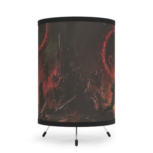 Lámpara trípode de terror cósmico, decoración del hogar de ciencia ficción, iluminación única, regalos de Halloween, - Imagen 4 de 8