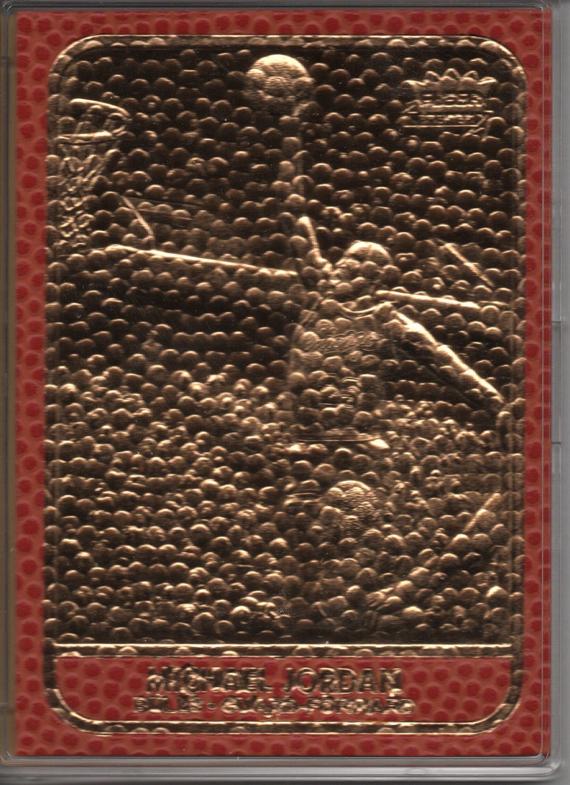 1998 Fleer 23 KT GOLD CARD MICHAEL JORDAN '86 ROOKIE UNIQUE TEXTURE /5000