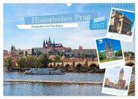 Historisches Prag (Wandkalender 2027 Din A3 Quer), Calvendo Monatskalender