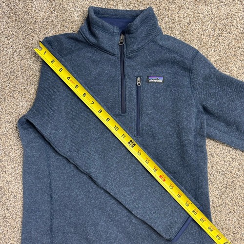 Patagonia Better Sweater Jacket Boys Large 12 Navy Blue Fleece Full Zip Youth - Picture 4 of 6