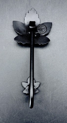 LONGABERGER Hand Forged Wrought Iron Maple Leaf Wall Hook Hanger #72664 NEW - Picture 4 of 6