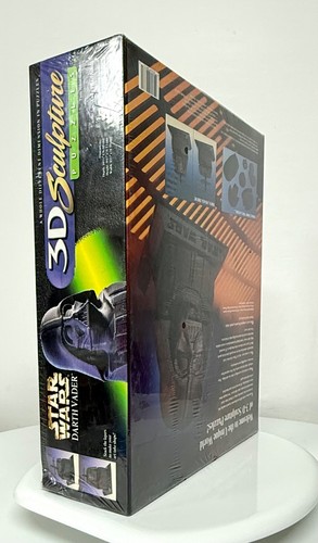 Star Wars - Darth Vader - 3D Sculpture Puzzle Bust - Milton Bradley 1997 Sealed - Picture 4 of 7