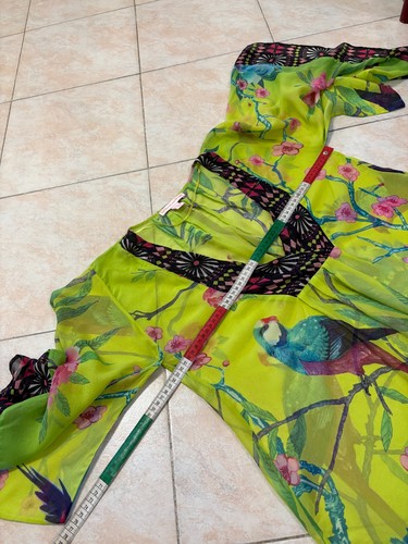 MATTHEW WILLIAMSON x H&M Maglia blusa verde tropicale Tg EUR 34 Seta Silk - Foto 20 di 21