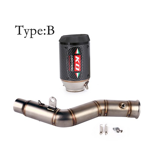 For Yamaha YZF R1 MT-10 2009-14 Exhaust Escape Mid Link Pipe Carbon Muffler Tips - Bild 2 von 10