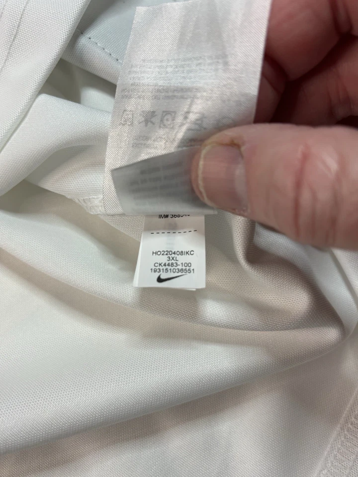 Camiseta deportiva para hombre Nike Dri-Fit LSU Tigers BJ Ojulari #18 blanca talla 3XL SEC NCAA USADA EN EXCELENTE ESTADO Foto 4 de 4