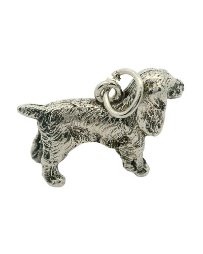 Vintage Sterling Silver Cocker Spaniel Dog Charm - 第 2/3 張圖片