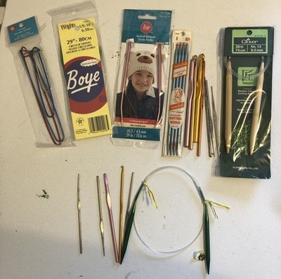 Knitting Needles Mixed Lot of Vintage Double Point Susan Bates CLOVER SEE PICS!