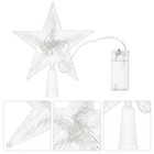  Christmas Tree Star Topper Lighted Battery Operated Decor up Decorations