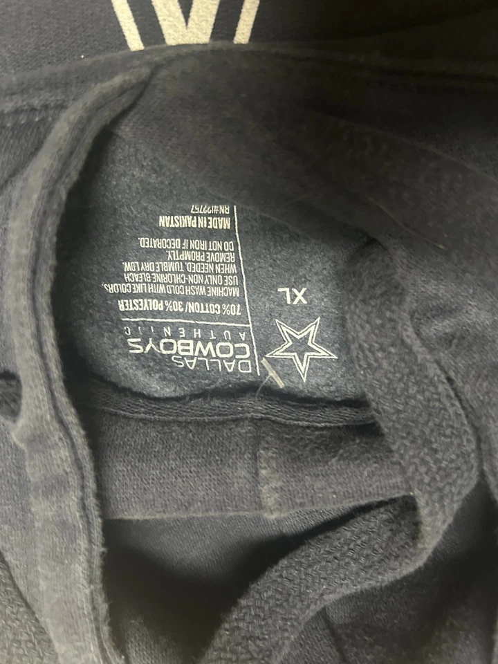 Dallas Cowboys Sudadera con Capucha Azul NFL Ropa Logo Para Hombre Talla XL Con Licencia Foto 2 de 4