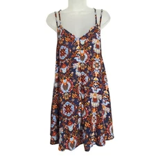 Wet Seal Womens Slip Sundress Summer Mini Hippie Gypsy Boho Flowy Small