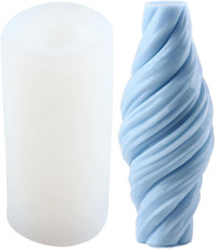 Wave Candle Mold Spiral Cylinder Candle Molds Spiral Candle Silicone Mold Spiral