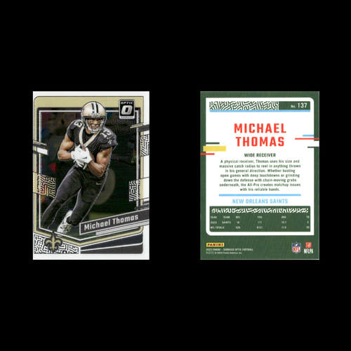 Lote de 13 tarjetas de fútbol americano Michael Thomas 2020-23 Panini New Orleans Saints NFL - Imagen 8 de 15