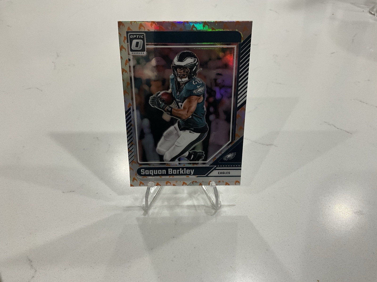 2024 Panini Donruss Optic - Saquon Barkley #159 Fire Prizm