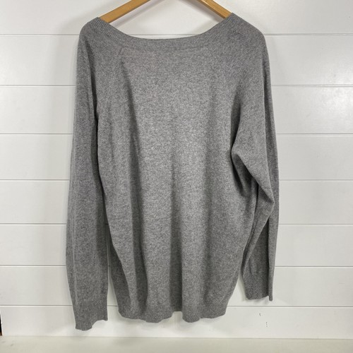 Garnet Hill Pullover Damen XL Kaschmir V-Ausschnitt Pulli leicht weich Strick Neu mit Etikett - Bild 6 von 13