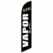 E-CIG VAPOR 12ft Feather Banner Swooper Flag - FLAG ONLY 3