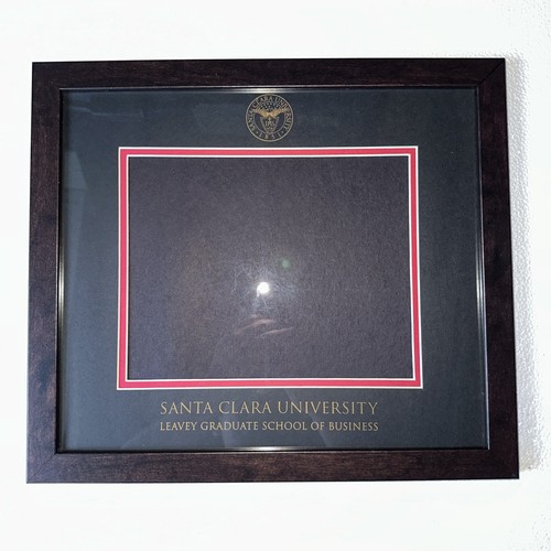 Santa Clara University Diploma Frame - Leavy Graduate School Of Business New