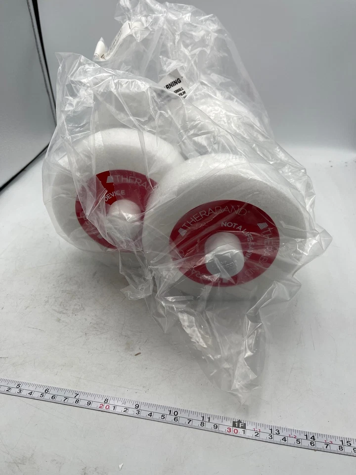 Par de pesas de agua TheraBand de espuma acuáticas piscina fitness blanco rojo Foto 3 de 4