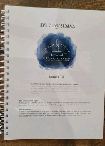 Torchlight Level 2 ☆Logic & Legends☆ Secular curriculum-Homeschooling LOT - Picture 6 of 11
