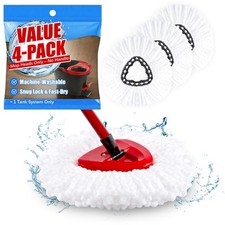 4 Pack Mop Head Replacement Compatible with Vileda EasyWring 4 MOP, 4pcs
