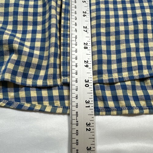 Herren Bills Khakis gelb blau Karos Gingham Langarm Hemd Large - Bild 11 von 17