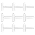 20 Pcs Wire Cover Hat Clear Plastic Hanger Tips Clothes Protectors