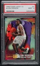 1996-97 Fleer Prize Lucky 13 Allen Iverson #1 PSA 9 MINT Rookie RC HOF