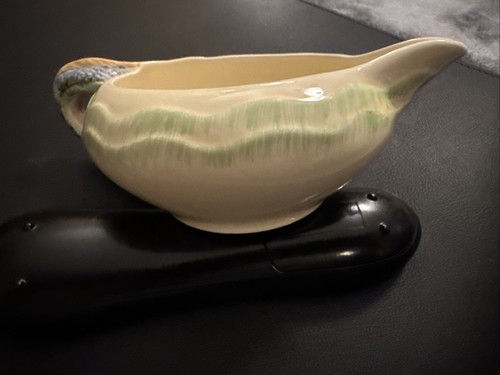 Rare C 1940 Clarice Cliff Fish Sauce Boat Wilkinson England LTD 928 Pottery - Picture 5 of 9