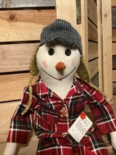 Primitive Snowman Doll ~ OOAK ~ Sascha
