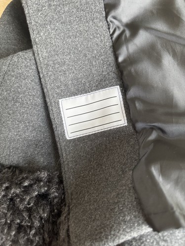 Rothschild Girls Vtg Inspired Gray Faux Fur Coat With Bow Size 7Y - Picture 10 of 16