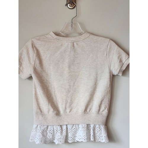 Jessica Simpson Girls Lace Bottom Sweatshirt Cottagecore Kidcore Size 6X K0017 - Picture 2 of 5