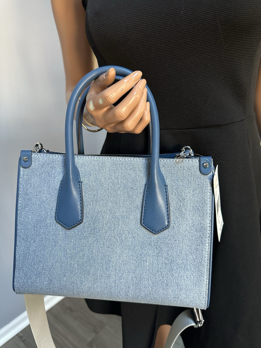 NWT Michael Kors Maple Small Satchel In Light Denim And NWT Michael Kors Maple Small Satchel In Light Denim And