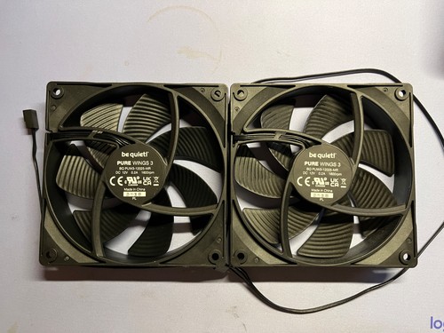 x2 Be Quiet! Pure Wings 3, 120mm PWM Case Fan High Performance Cooling Fan