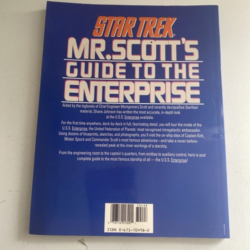 Star Trek Mr. Scott's Guide to the Enterprise by Shane Johnson (1989) - Picture 4 of 12
