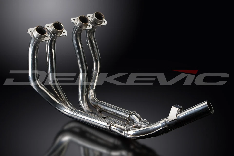 Cabezales de escape de acero inoxidable Delkevic Yamaha FZR600R Foxeye Foto 4 de 4