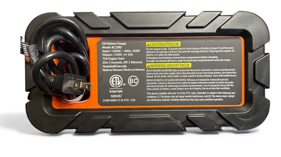 BC25BD Fully Automatic 25 Amp 12V Bench Battery Charger/ Maintainer - Image 4 of 4
