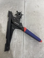 WORKPRO Heavy Duty Desktop Leather Hole Punch Set 6Size Rotary Belt Hole Puncher