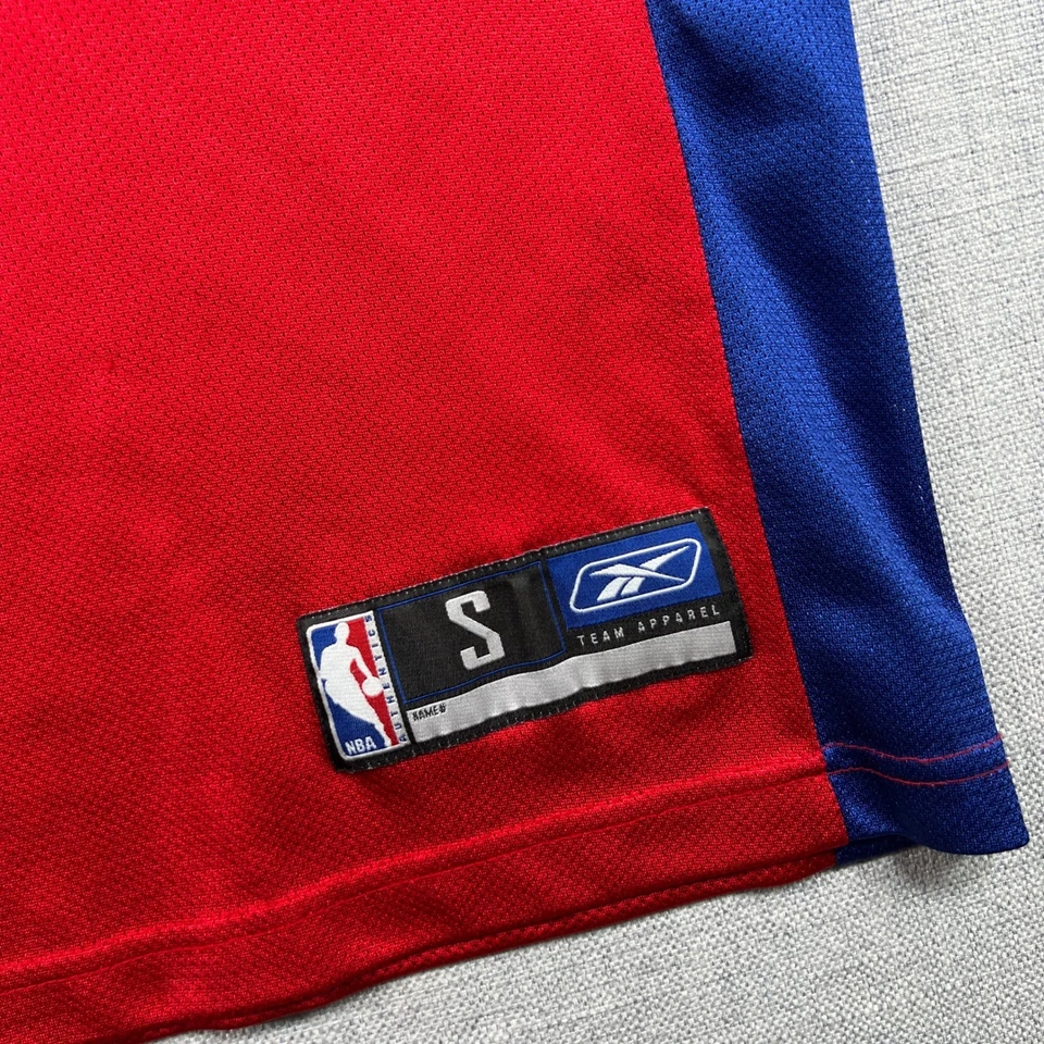 Vintage Y2K Reebok NBA Detroit Pistons Chauncey Billups #1 Jersey Mens Small Red - Image 4 of 4